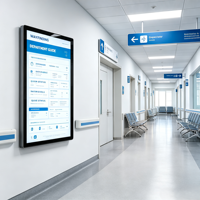 Pantalla Táctil Capacitiva de 49 Pulgadas para Montaje en Pared, con Sistema CMS Integrado, para Exhibición de Marca en Centros Comerciales