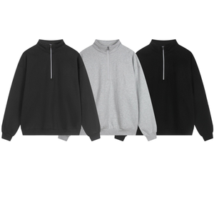 Sudaderas de algodón al por mayor, logotipo personalizado, jersey grueso unisex, calidad premium para hombre, talla grande - Product Image 1
