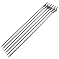 Flèches en carbone SHARROW Archery Spine 500 pour arcs composés, arcs classiques et longs, pour la chasse et l'entraînement des adultes, 31 pouces
