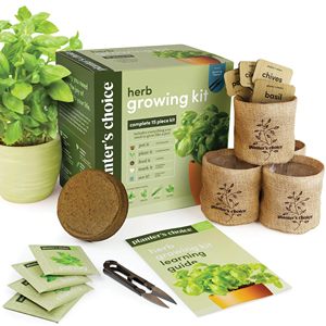 Kit de démarrage pour jardin d'herbes aromatiques d'intérieur - 22 outils de plantation complets - Cadeau d'anniversaire ou de pendaison de crémaillère pour <span class=keywords><strong>femme</strong></span> - Product Image 1