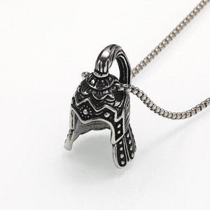 Kalung Liontin Helm Prajurit 3D Berlapis Emas, Perhiasan Leher Hip Hop dari Baja Tahan Karat yang Tahan Lama untuk Pria, Cocok untuk Dipakai Sehari-hari - Product Image 6
