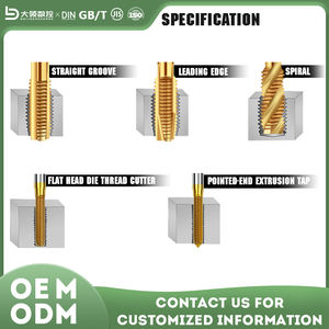 DL OEM/ODM GB/T28254 HSS-M35 Jeu de tarauds et filières à pointe aiguë pour filetage, pour filetage par taraudage - Product Image 3