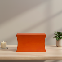 Urne funéraire de luxe ZHIHE pour animaux de compagnie, pour chats, avec grain de bois distinctif, gravures rayées simples, revêtement écologique, options personnalisées, urne en bois