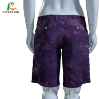 Shorts de bain imprimés pour hommes à séchage rapide, recyclés, extensibles dans quatre directions, avec boutons