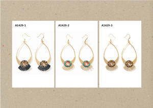 Trendy mode <span class=keywords><strong>2026</strong></span> nieuw design Miyuki dames oorhangers, 18K verguld, geschikt voor feesten en bruiloften - Product Image 6