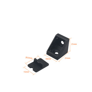 อุปกรณ์เชื่อมต่อเฟอร์นิเจอร์ ระบบเชื่อมต่อ ตัวเชื่อมพลาสติกมุมฉาก - Product Image 3