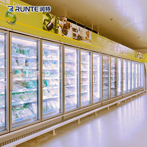 Nhà Máy bán hàng trực tiếp lớn lạnh lưu trữ tủ lạnh cửa kính mát thẳng đứng Tủ đông hiển thị kỹ thuật số - Product Image 5