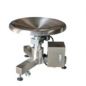 Macchina per la selezione dei materiali con piattaforma girevole in acciaio inossidabile 304, macchina per <span class=keywords><strong>l</strong></span>'imballaggio, abbinabile a trasportatore a disco - Product Image 1