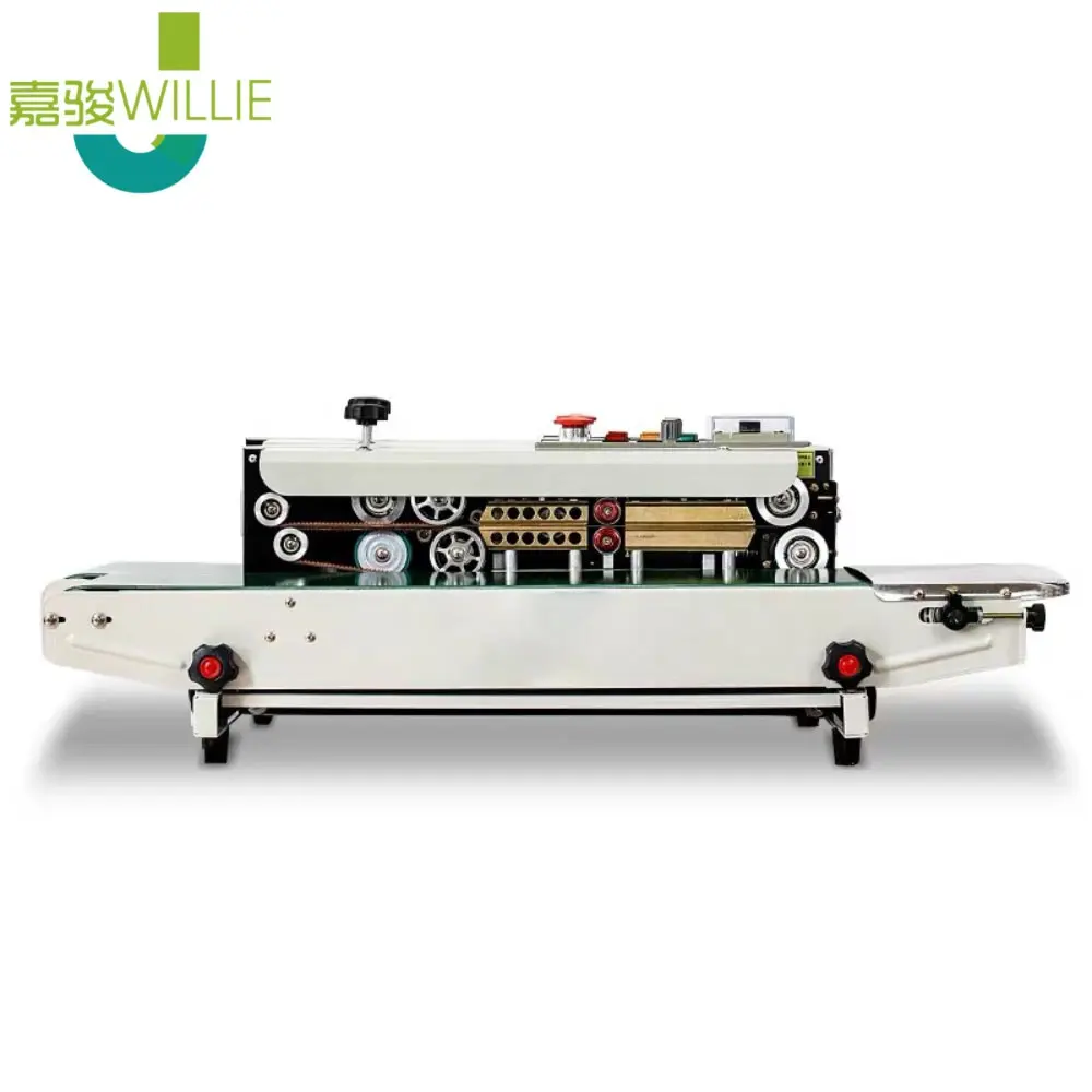 Automatic Continuous Sealing Machine Food Sealer Horizontal Auto Impulse Sealer Machine Plastic Sealer Food Grade Packing