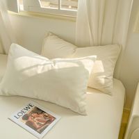 Lot de 2 taies d'oreiller en microfibre douce double brossée, sans plis, résistantes à la décoloration, respectueuses de la peau, pour la maison et l'hôtel