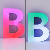 Enseigne LED personnalisée pour entreprise, enseigne lumineuse LED RGB, logo en lettres, enseigne extérieure pour casino, club, magasin, lettres lumineuses 3D pour entreprise