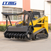 Minipala Cingolata Escavatore 700KG 850KG 950KG 55KW 75CV con Trinciatrice Forestale