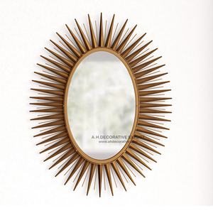 Miroir mural décoratif de luxe pour la maison miroir suspendu de noël moderne et élégant de couleur or pour la décoration de la chambre à coucher - Product Image 1