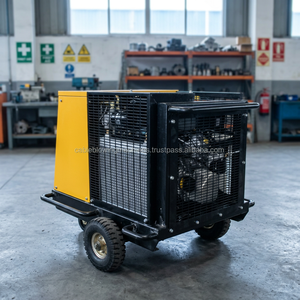 Compresor de Aire Portátil de Tornillo con Motor de Gasolina al por Mayor, 45 CFM de Alta Presión para Equipos de Soplado de Cables OFC - Product Image 6