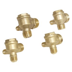 Válvula de Retención de Latón de 3 Vías con Rosca Macho para Compresor de Aire, Válvula Unidireccional - Product Image 5