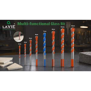 Juego de Brocas Multifuncionales LaVie de 3mm a 12mm, Brocas Triangulares de Carburo de Aleación para Concreto, Paredes y Azulejos - Product Image 3