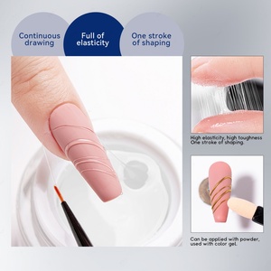 JTING 2024 Nouveau Gel Semi-Solide Universel Effet Araignée Sans Résidu Transparent pour Poudre Chromée - Product Image 4