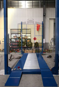 Ascenseur de voiture à quatre poteaux hydraulique de classement supérieur 3600kg élévateur de voiture <span class=keywords><strong>simple</strong></span> palan automatique hydraulique stationnement de voiture - Product Image 4