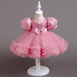 Vestido <span class=keywords><strong>de</strong></span> Princesa <span class=keywords><strong>para</strong></span> Niña, Vestido Rojo <span class=keywords><strong>de</strong></span> Fiesta <span class=keywords><strong>para</strong></span> <span class=keywords><strong>Niñas</strong></span> <span class=keywords><strong>de</strong></span> 4 Años, Tirantes Finos, Lazo, Algodón Mezclado - Product Image 1