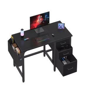 Modern Design Home Office <strong>Computer</strong> Desk with Extendable Feature &amp; File <strong>Drawers</strong> <strong>Cabinet</strong> for Small Spaces &amp; PC <strong>Tables</strong> - Product Image 1