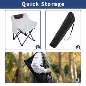 Silla plegable de metal de hierro portátil para exteriores, tela Oxford para jardín, playa, Camping, pesca, uso en Parque - Product Image 4