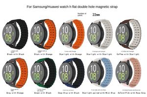 สายนาฬิกาซิลิโคนขายส่งจากโรงงาน สำหรับ Samsung Huawei ขนาด 22 มม. สายนาฬิกาแม่เหล็กแบบสปอร์ต ใช้ได้กับนาฬิกาทั่วไป - Product Image 5