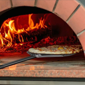 Pelle <span class=keywords><strong>à</strong></span> <span class=keywords><strong>pizza</strong></span> perforée personnalisée avec logo, 12x14 pouces, manche long de 44 pouces, en aluminium, pour fours commerciaux - Product Image 5