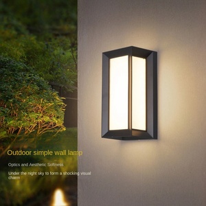 โคมไฟติดผนัง IP65กลางแจ้งกันน้ำ18W AC220V LED โคมไฟติดผนังระเบียงสวนพร้อมเซนเซอร์ตรวจจับความเคลื่อนไหว