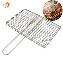 Nhà Sản Xuất Cung Cấp Thép Không Gỉ Mở Rộng Lưới Thịt Nướng Net Với Uốn Cho Cắm Trại Ngoài Trời Kim Loại BBQ - Product Image 4