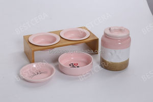 Contenitore per alimenti in ceramica per animali domestici BESTCERA contenitore per vasetti in ceramica per cani e gatti - Product Image 5