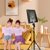 Kit d'éclairage vidéo LED, panneau lumineux, lumières douces bicolores à intensité réglable avec support, 3200K 5600K, pour jeux, diffusion en direct, YouTube, photographie