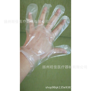 Disposable thickened kitchen gloves, dishwashing gloves, crayfish gloves, PE <b>film</b> manufacturer, in stock, waterproof. - Product Image 5
