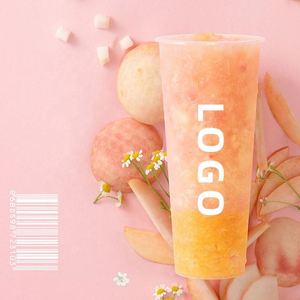 Custom Logo Single Wall 90mm <b>Plastic</b> PP Matte Frosted 16oz/24oz Drinking <b>Cups</b> for Milk Tea & Boba Fruit - Product Image 2