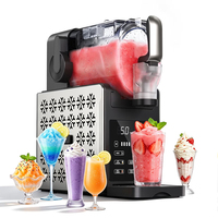 Anbo 2 Tanks Commerciële Huishoudelijke Gebruik 6L Dubbele Sneeuwsmelt Slush Machine R290 Bevroren IJs Slushy Drankjesmachine