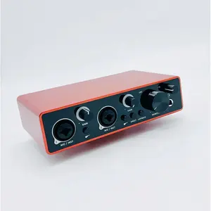 Professional N-AUDIO X2 Professional USB Audio Interface For Recording Songwriting Studio Musical Instrument Recording