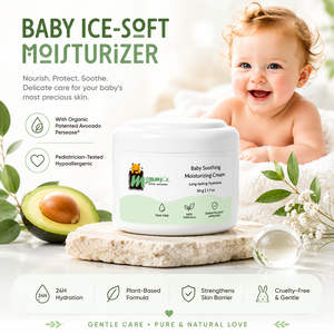 Set per la Cura della Pelle del Bambino Senza Parabeni con Olio di Avocado e Vitamina E: <span class=keywords><strong>Crema</strong></span> Viso, Olio Corpo e Shampoo in Unico Prodotto - Product Image 6