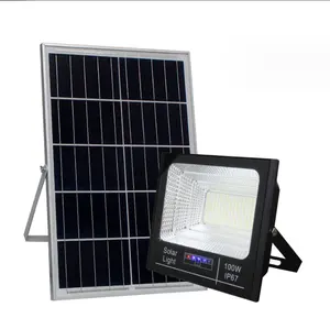 Прожектор Светодиодный прожектор на солнечной батарее, 25 Вт, 40 Вт, 60 Вт, 100 Вт, 200 Вт, 300 Вт, алюминиевый светодиодный прожектор на солнечной батарее