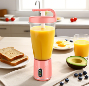 เครื่องปั่นขนาด1000มล. เครื่องคั้นน้ำผลไม้อาหารความจุขนาดใหญ่เครื่องคั้นน้ำผลไม้แบบชาร์จไฟได้ USB เครื่องปั่นผสมกลางแจ้งในร่ม - Product Image 1