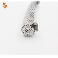 Cable conductor ACSR desnudo de alta calidad | 1/0 2/0AWG | Uso de línea aérea | Venta directa de fábrica