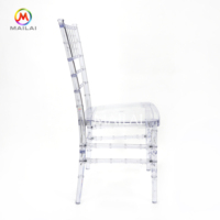 Chaise Chiavari de Mariage en Acrylique Transparent Effet Cristal, Empilable, pour Location d'Hôtels et Événements