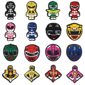 Wholesale Power Ranger Clog Charms Superman Cartoon Clog Shoe Charms Clogs Charms For Chidren Women Gifts