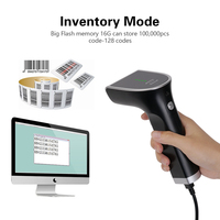 Lecteur de codes-barres avec garantie de deux ans, CE FCC ROHS, lecteur de codes-barres laser 1D filaire USB, compatible avec Windows/Mac/Android/Linux