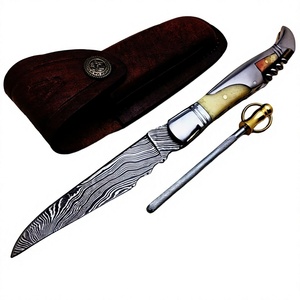Couteau pliant de poche Laguiole Damascus pour les détaillants - Product Image 1