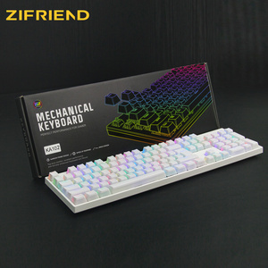 Full Size RGB Pudding Keyboard Wired <b>PC</b> Gamer Gaming Kit With Cyan Switch and USB Interface New Backlight RGB Backlight Keyboard - Product Image 3