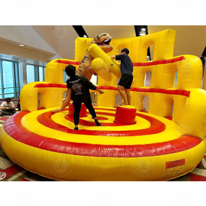 Vàng PVC Inflatable Colosseum chiến binh carmival Đấu sĩ trò chơi bơm hơi jousting <span class=keywords><strong>Arena</strong></span> để bán - Product Image 1