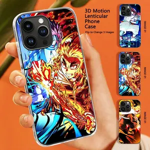 18 Ontwerpen 3d Motion Telefoon Case Anime Rengoku Kyoujurou Akaza Voor Iphone15, Samsung, Xiaomi/Redmi, Ect. Creatief Telefoonhoesje Cadeau