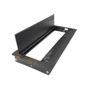 Bàn văn phòng nhôm Cáp <span class=keywords><strong>Grommet</strong></span> <span class=keywords><strong>Grommet</strong></span> câm đóng hộp dây mềm bàn chải Cáp Quản lý ổ cắm cho đồ nội thất - Product Image 2