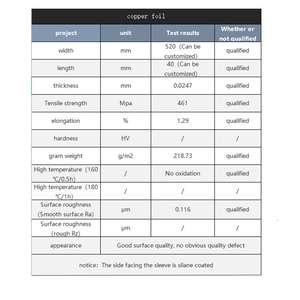 لفائف رقائق نحاسية Cu بملف أقطاب كهربائية لأجزاء الاحتواء والبطاريات - Product Image 5