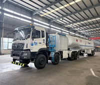 Camion de ravitaillement en carburant pour avions de 45 m³, semi-remorque de ravitaillement aérien avec plateforme de levage hydraulique
