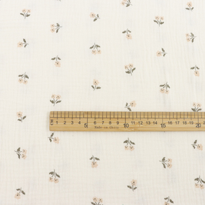 Kain Selimut Bayi Baru Lahir Bahan Muslin Katun Organik 100% Bermotif Bunga Super Lembut Kustom Double Gauze - Product Image 5